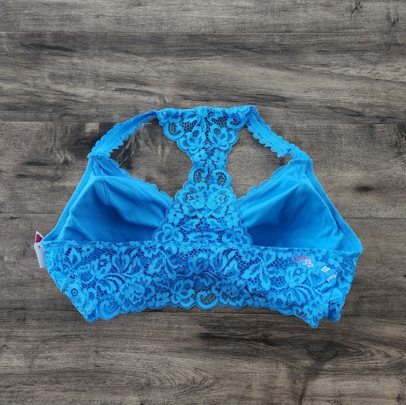 Xhilaration Racerback Wireless Padded Bralette Blue Women's XL NWT - Picture 8 of 16